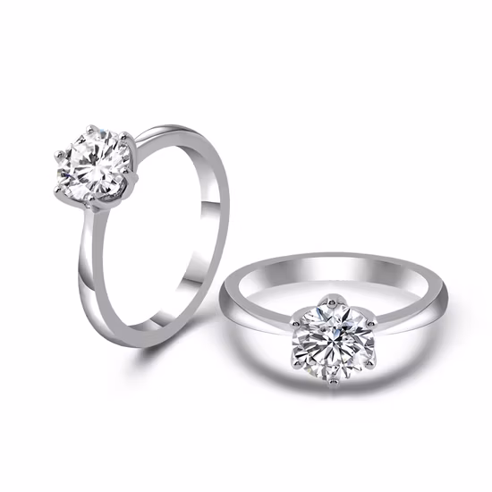 Engagement Ring with Pave Setting/Prong Setting in 925 Stering Silver/Small Pear Shaped Rings with Zicrons Diamond