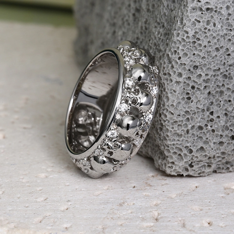 925 Silver Factory Wholesale Rhodium Plated Women Jewellery Elegant Fashion Jewelry Charm Ring