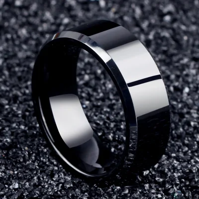 2017 модные очаровательные ювелирные кольца мужские черные кольца из нержавеющей стали для женщин
