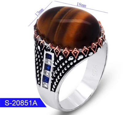 Новая модель из стерлингового серебра 925 пробы, модные ювелирные изделия, исламское кольцо на палец для мужчин