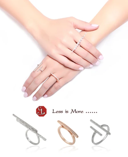 Лидер продаж серебряные кольца с кубическим цирконием, ювелирные изделия высокого качества, Х-образный комплект из латуни бесконечности, серебряное кольцо