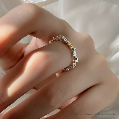 Тонкое мини-кольцо с искусственным жемчугом для женщин