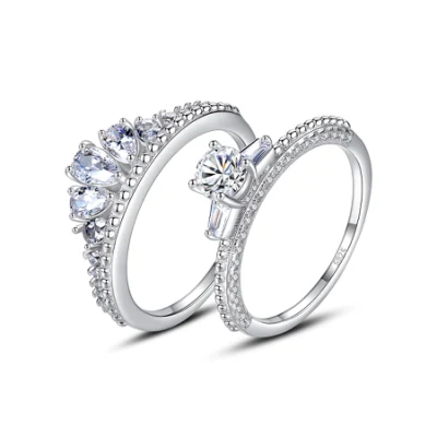 Ювелирные изделия для пар, женская мода, серебряное обручальное кольцо с цирконом