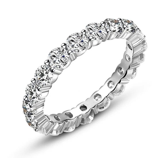 Ювелирные изделия из стерлингового серебра 925 пробы, мужское обручальное кольцо с цирконием, бесконечное кольцо, роскошное